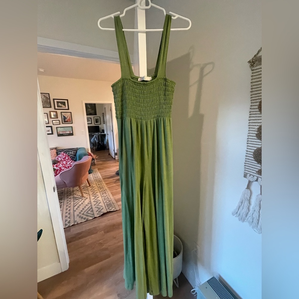 Green Free People jumpsuit with pockets - Size S/P